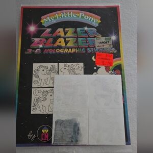 Vintage Hasbro Lazer Blazers 3D Holographic Stickers